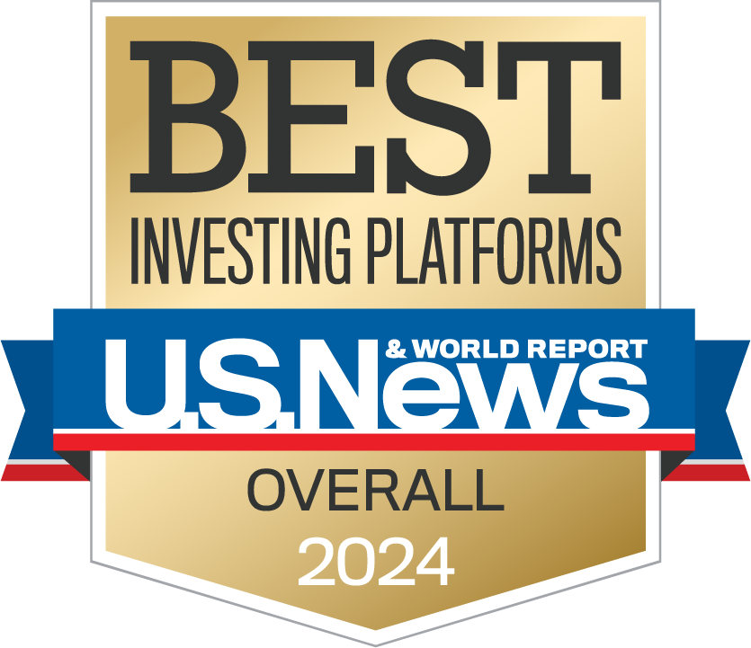U.S. News and World Report 2024 Best Investing Platforms badge