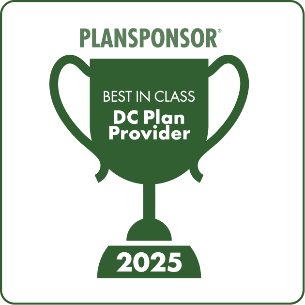 PlanSponsor 2025 Best In Class award logo