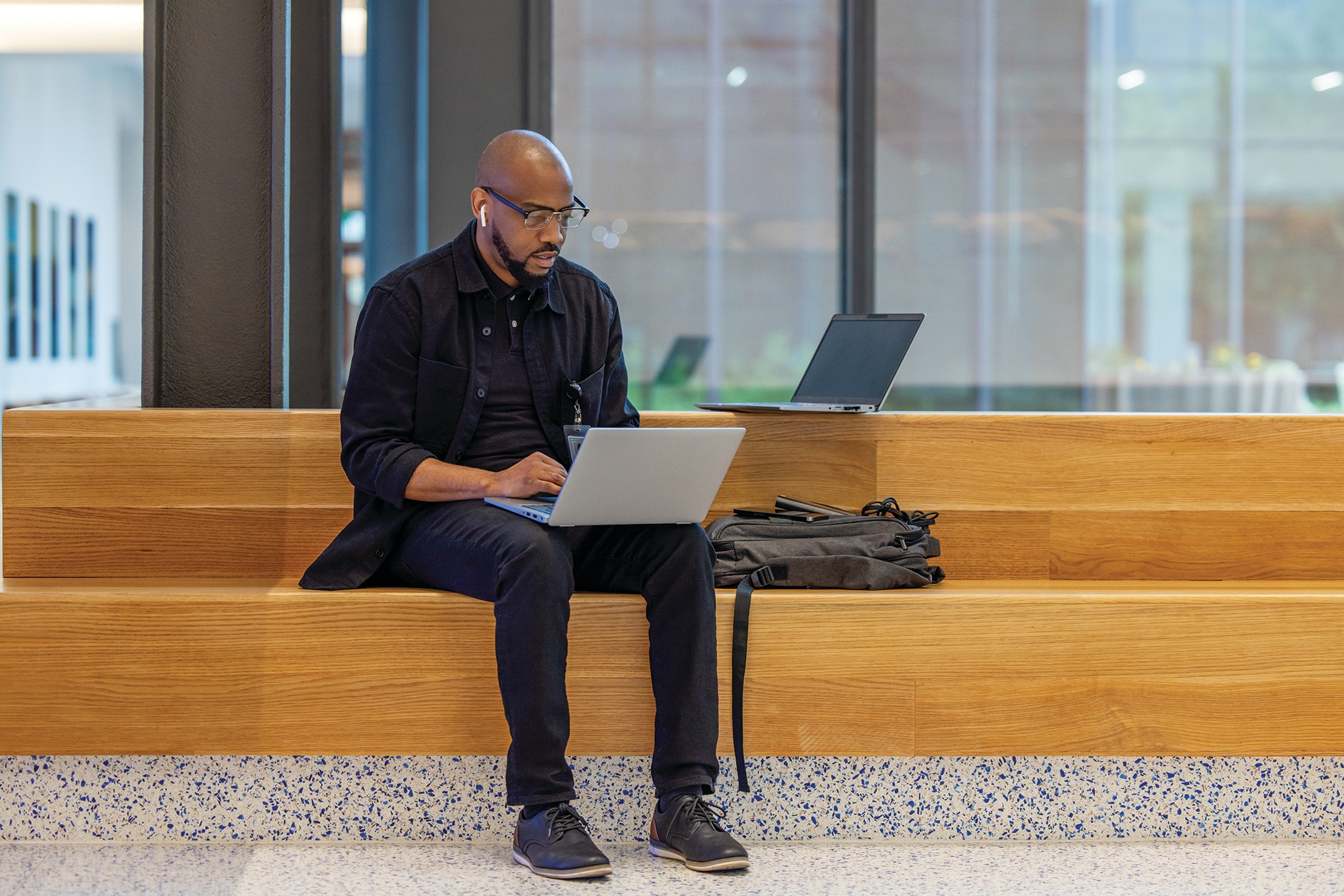 Guy on his laptop