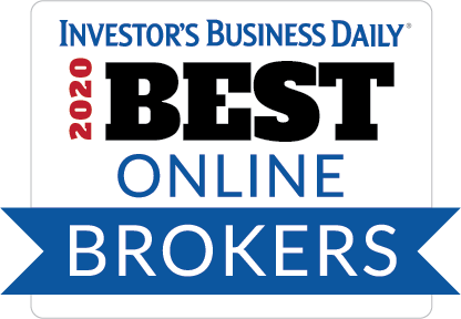 Investor’s Business Daily “Best Online Brokers” Survey 2020 badge
