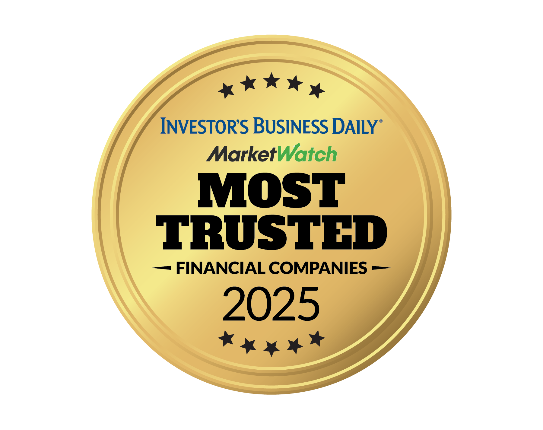 IBD Most Trusted 2025 award badge