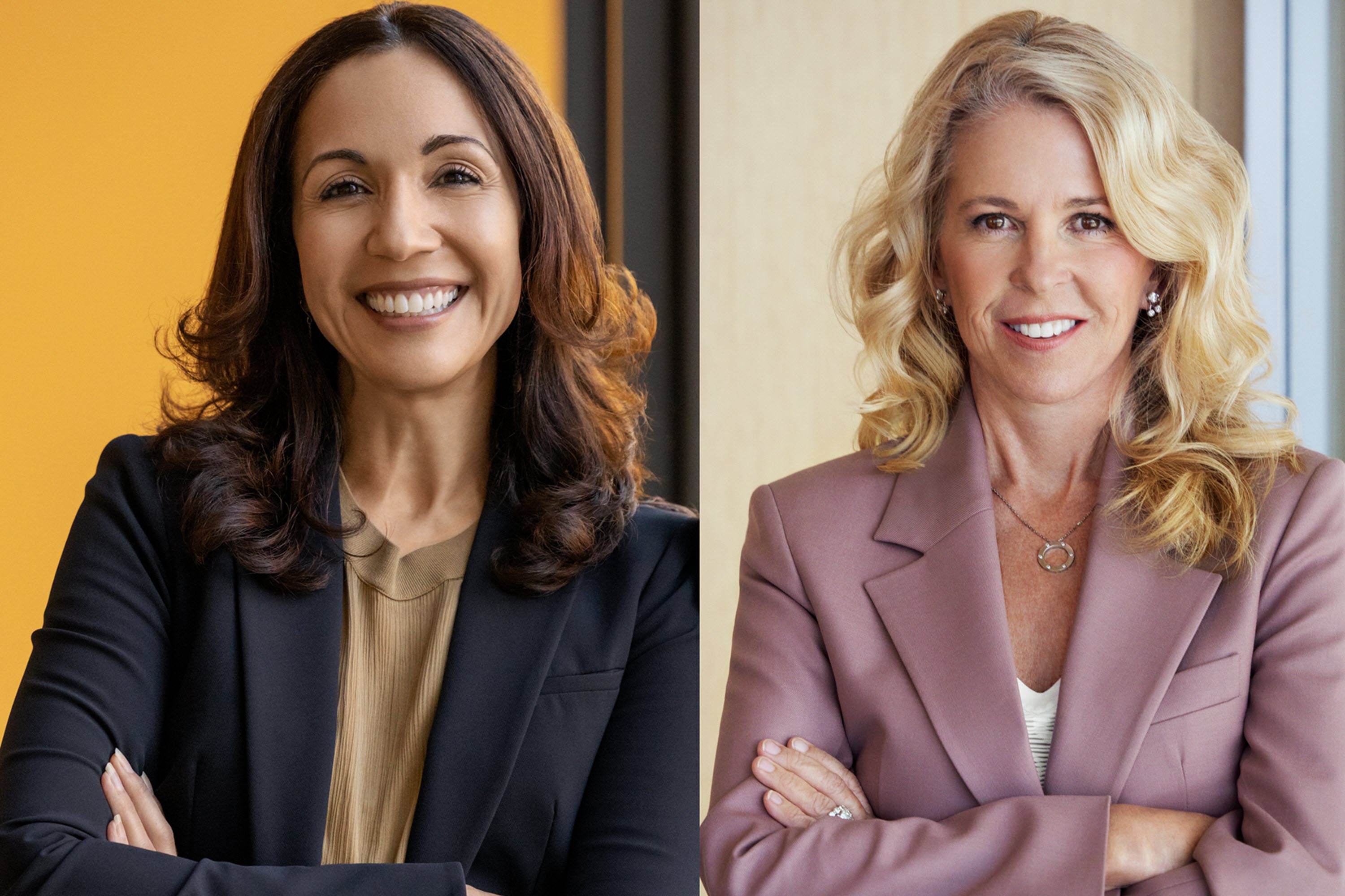 Neesha Hathi and Liz Ann Sonders pictured side by side