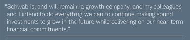 Schwab is a growth company