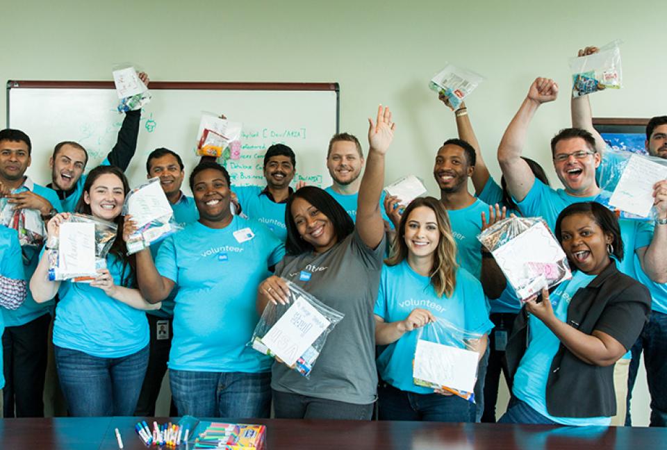 Group of Schwab volunteers