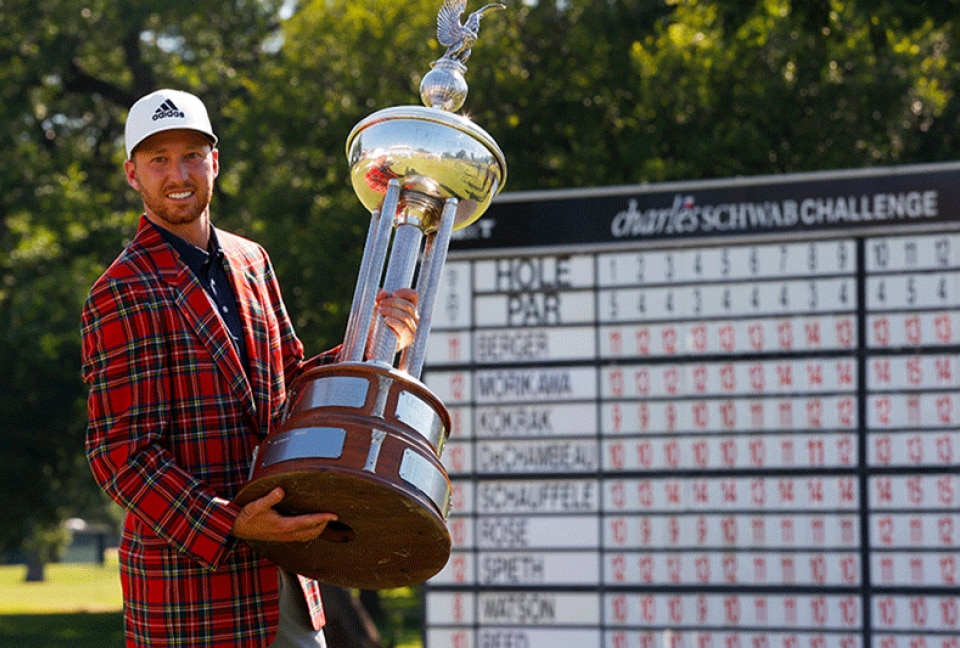 Daniel Berger, winner of the 2020 Charles Schwab Challenge