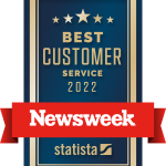 Newsweek 2022 Best Customer Service award badge